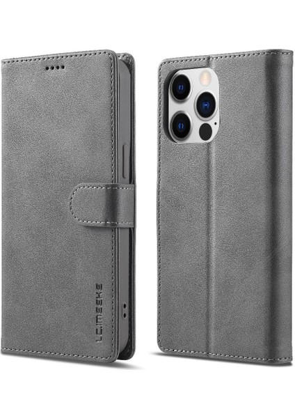Iphone 15 Için Kılıf Pro Kart Yuvaları Cüzdan Tutucu ile Buzağı Doku Flip (Yurt Dışından)