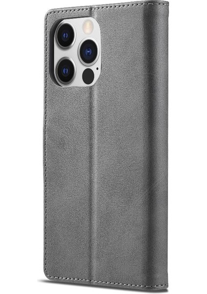 Iphone 15 Için Kılıf Pro Kart Yuvaları Cüzdan Tutucu ile Buzağı Doku Flip (Yurt Dışından)