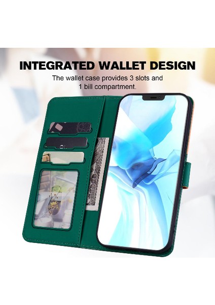 Iphone 12 Için Kılıf Pro Max Kapak Çevirin Cüzdan Basit Iş Deri Kılıf (Yurt Dışından)