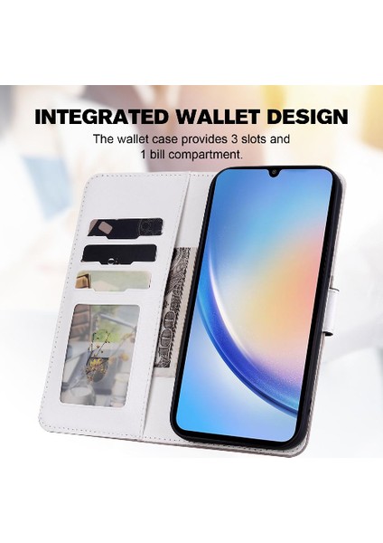 Samsung Galaxy A34 5g Için Kılıf Cüzdan Kılıf Darbeye Kapak Çevirin (Yurt Dışından) modelleri