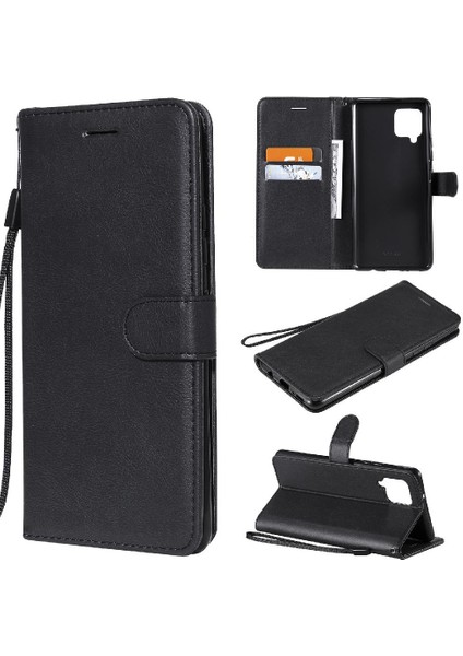 Samsung Galaxy Flip 5g Klasik Düz Renk Iş Cüzdan Için Flip Case (Yurt Dışından)