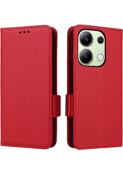 Xiaomi Redmi Için Not 13 4g Manyetik Yan Toka Kart Yuvaları Tutucu Pu (Yurt Dışından)