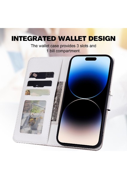 Iphone 14 Için Kılıf Pro Max Darbeye Kapak Kapak Kılıf Cüzdan (Yurt Dışından)