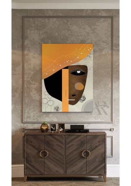 Geometrik Yüz Dekoratif Soyut Kanvas Tablo fiyatları
