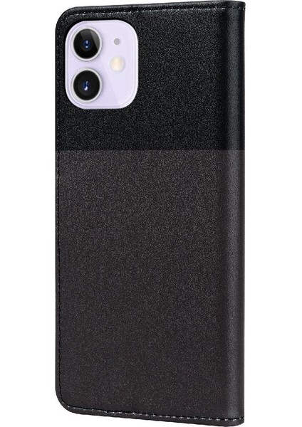 Iphone 12 Için Kılıf Mini Deri Kılıf Kapak Çevirin Cüzdan Darbeye Basit (Yurt Dışından)