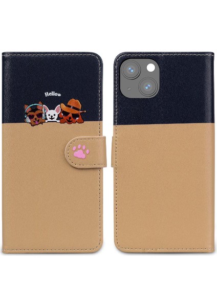 Iphone 13 Için Kılıf Mini Deri Kılıf Darbeye Basit Iş Çevirme (Yurt Dışından)