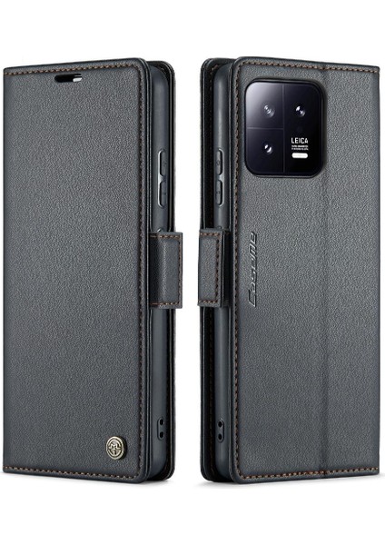 Xiaomi 13 Darbeye Durumda Cüzdan Durumda Anti Dolandırıcılık Kickstand (Yurt Dışından)