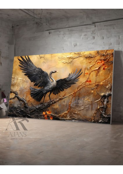 Leylek Tasarım Dekoratif Kanvas Tablo