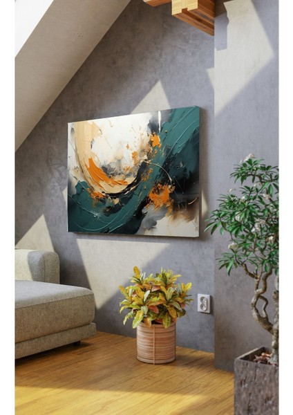 Geometrik Altın Dokulu Mermer Desenli Dekoratif Kanvas Tablo fiyatları