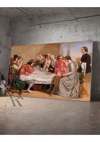 Isabella ve Lorenzo'nun Hikayesi Dekoratif Kanvas Tablo