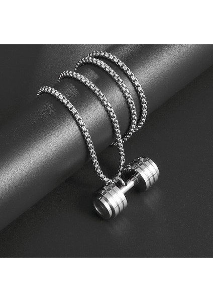 AL19498 Otoriter Serin Dambıl Kolye Kolye Halter Halter Spor Kolye Erkekler ve Kadınlar Eğlence Sporları Punk Takı (Yurt Dışından)