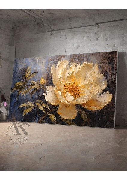 Manolya Gold Detaylı Dekoratif Kanvas Tablo