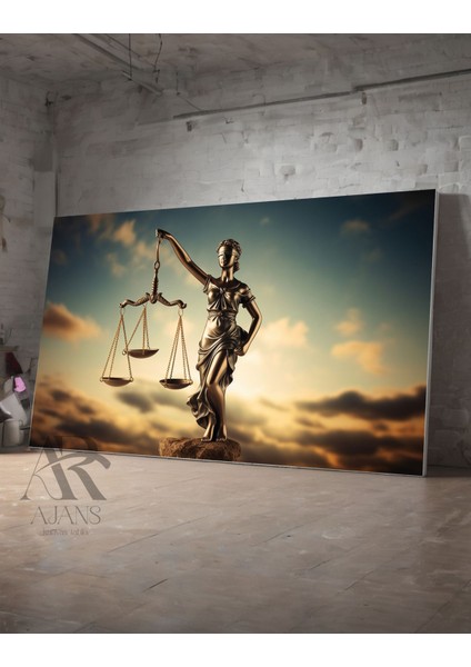 Adalet Terazisi Serisi 2 Dekoratif Kanvas Tablo