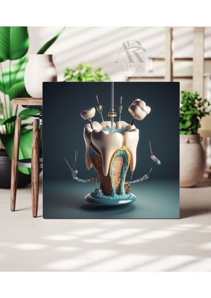 Diş - Diş Hekimi Dekoratif Kanvas Tablo