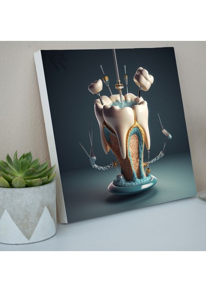 Diş - Diş Hekimi Dekoratif Kanvas Tablo fiyatları