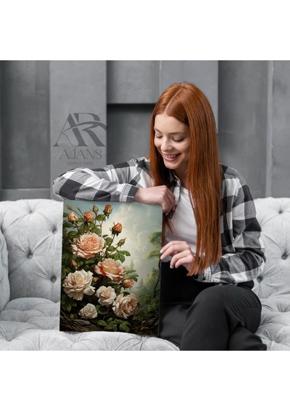 Dalında Güller Kanvas Tablo modelleri