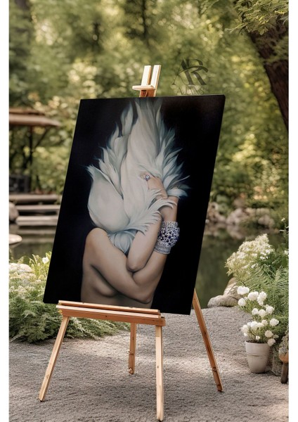 Kanat Siluetli Kadın Kanvas Tablo fiyatları