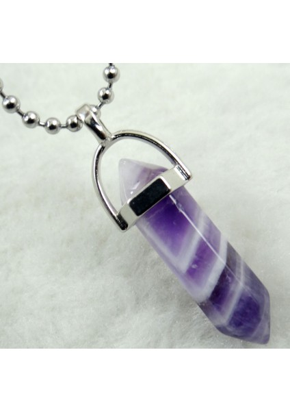 No.17 Sıcak Satış Doğal Taş Kuvars Kristal Lapis Kaplan Gözü Altıgen Sütun Sarkaç Kolye Kadınlar Için Takı Yapımı Kolye (Yurt Dışından) indirimleri