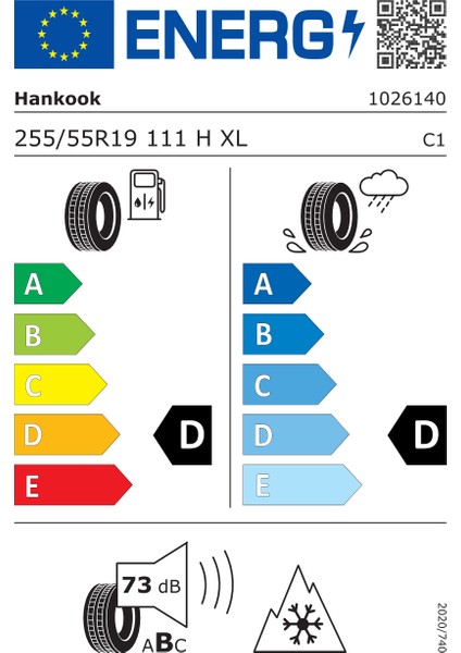 255/55 R19 111H Xl Dynapro At2 Rf11 M+S Yaz Lastiği ( Üretim Yılı: 2024 )