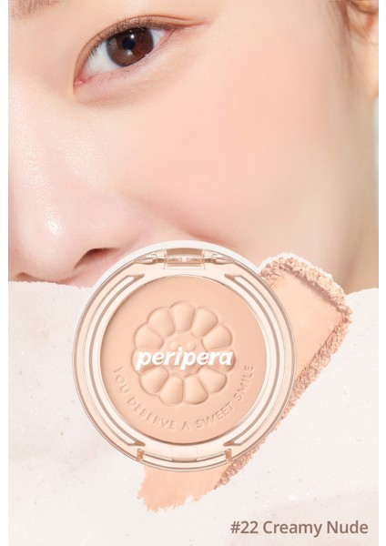 PERIPERA Sebum Dengeleyici Toz Allık  Pure Blushed Sunshine Cheek (22 Creamy Nude)(K-Ookie)