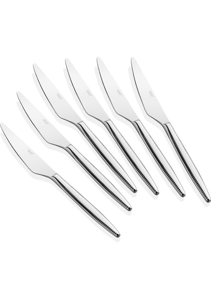Safir Pasta Bıçak 6'lı 18/10