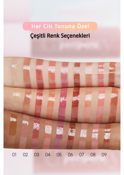 PERIPERA Dudaklara Dolgun, Pürüzsüz Işıltı Sunan Gloss  Ink Glasting Lip Gloss (8 Love Of Fate)