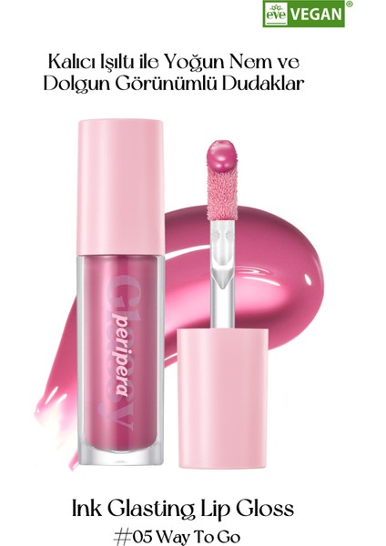 PERIPERA Dudaklara Dolgun, Pürüzsüz Işıltı Sunan Gloss  Ink Glasting Lip Gloss (5 Way To Go)