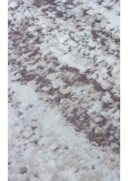 Sateen St 112 Grey Hav Vermez Yıkanabilir Kaymaz Ince Dokuma Modern Makine Dokuması Halı