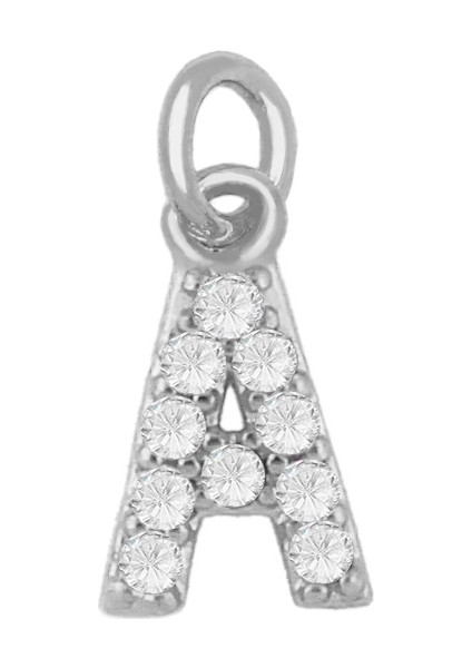 Ö Ocesrıo Gümüş Renk Cz Kristal M Harfi Kolye Takı Yapımı Için Bakır Altın Kaplama Kolye Küpe Dıy PDTA063 (Yurt Dışından) fırsatları