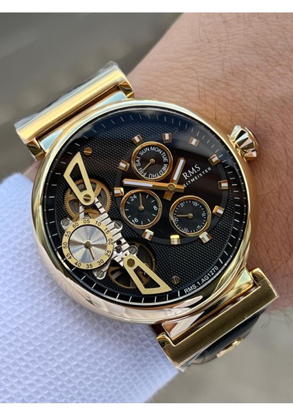 Romanson Deri Kordon Iç Fonksiyonları Aktif Özel Seri 5 Atm Suya Dayanıklı Erkek Kol Saati AG1270.04