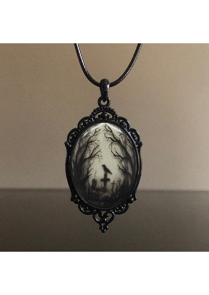 AL18847-SIYAH Moda Sevimli Pembe Kedi Gözü Kolye Kadın Kolye Kolye Zarif Romantik Kolye Rahat Günlük Takı Hediye (Yurt Dışından)