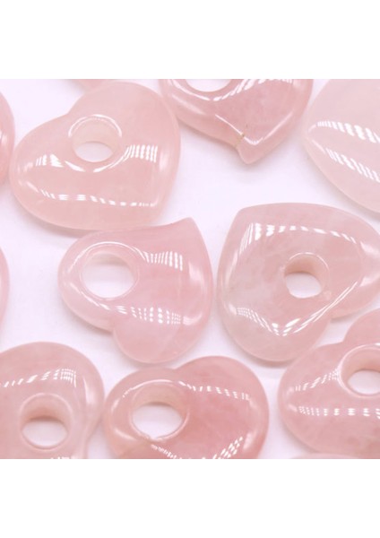 B-30X35MM Doğal Taş Pembe Kristal Kolye Gül Kuvars Kalp Şekli Takılar Takı Yapımı Için Dıy Kolye Kristal Kolye Aksesuarları (Yurt Dışından) fırsatları