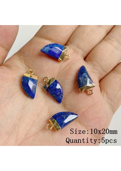 No.1 Doğal Mavi Lapis Lazuli Bağlayıcı Takılar Kolye Taş Warter Damla Gözyaşı Kalp Kolye Charm Takı Yapımı Için Kolyeler (Yurt Dışından)