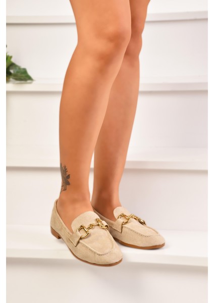 Ön Toka Aksesuarlı Kadın Loafer Babet Ayakkabı fırsatları