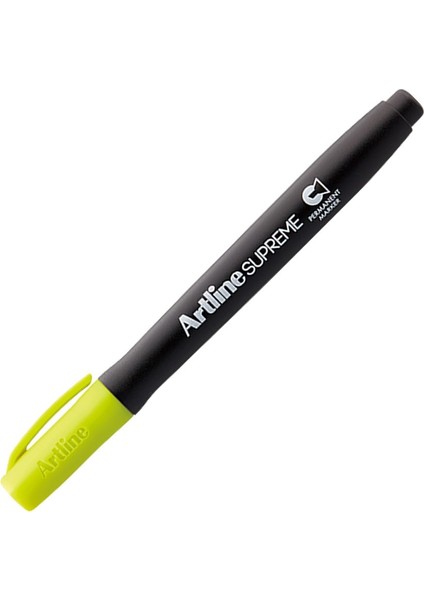: Supreme : Kesik Uçlu Markör Kalem : 1,00 - 4,00 mm : Mavimsi Sarı