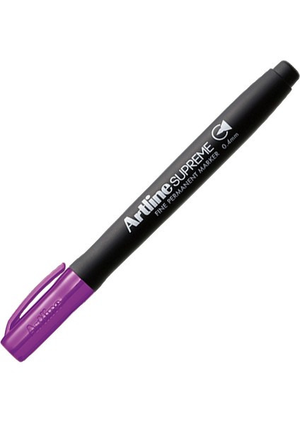 : Supreme : Ince Uçlu Markör Kalem : 0,4 mm : Mor