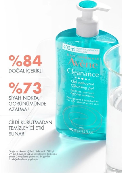 Avène Cleanance Gel Nettoyant Cleansing Gel 400 ml + Avène Cleanance Anti Blemishes Güneş Koruyucu SPF50+ 50 ml fiyatları