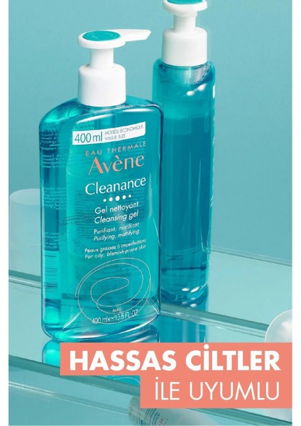 Avène Cleanance Gel Nettoyant Cleansing Gel 400 ml + Avène Cleanance Anti Blemishes Güneş Koruyucu SPF50+ 50 ml fırsatları