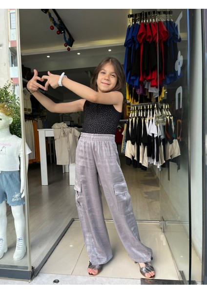 Dmb Kids Kız Çocuk Simli Pantolon