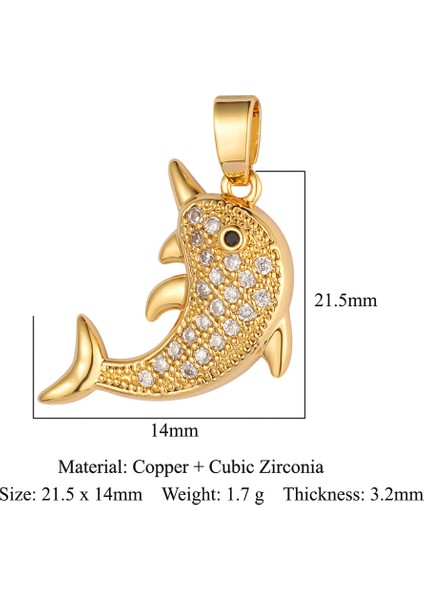 VC414X3 3 Adetlot Ayı Pembe Zirkon Dıy Takı Kolye Yüksek Li Yunus Pirinç Cz Kadın Charms Kolye Yapımı Kolye (Yurt Dışından) indirimleri