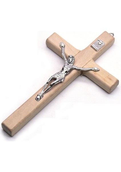 A 1 Adet Katı Ahşap Çapraz Çinko Alaşım Isa Katolik Haç Kilise Süsleri Duvara Monte Ahşap Haçlar Kolye Kolye (Yurt Dışından)