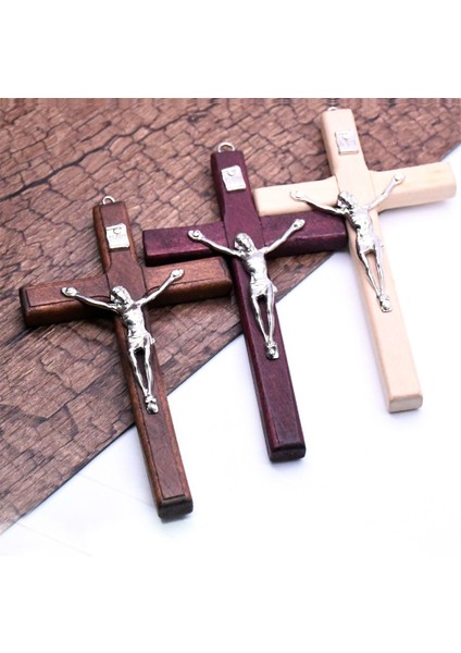 A 1 Adet Katı Ahşap Çapraz Çinko Alaşım Isa Katolik Haç Kilise Süsleri Duvara Monte Ahşap Haçlar Kolye Kolye (Yurt Dışından) fiyatları