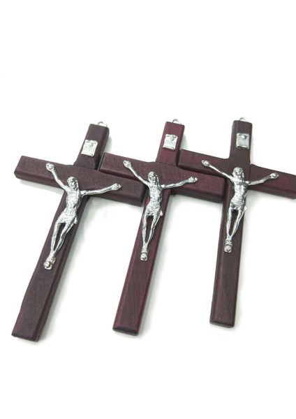 A 1 Adet Katı Ahşap Çapraz Çinko Alaşım Isa Katolik Haç Kilise Süsleri Duvara Monte Ahşap Haçlar Kolye Kolye (Yurt Dışından) fırsatları