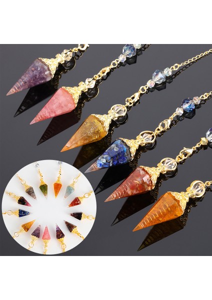 No.4 Boyutu 1 Adet Doğal Taş Kuvars Kaya Choler Kristal Altıgen Sivri Reiki Çakra Kolye Sarkaç Takı Aksesuarları Unisex Için (Yurt Dışından) fiyatları