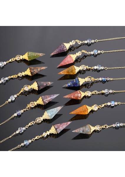 No.4 Boyutu 1 Adet Doğal Taş Kuvars Kaya Choler Kristal Altıgen Sivri Reiki Çakra Kolye Sarkaç Takı Aksesuarları Unisex Için (Yurt Dışından) modelleri