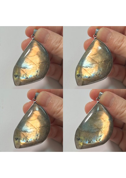 49X27X9MM Tarzı 43X26X10MM Mücevher Kolye Doğal Taş Düzensiz Şekil Boncuk Mor Mavi Labradorit Kolye Kolye Kadın Erkek Takı Hediye Için 1 Adet (Yurt Dışından)