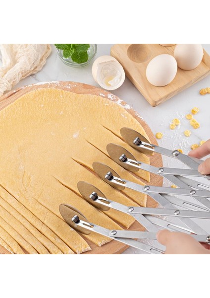 Çelik 5 Tekerlekli Mantı ve Pizza Hamur Kesme Ruleti CIN785 modelleri