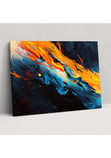 Dramatik Soyut Sanat Kanvas Tablo - Soyut Sanat, Kanvas Tablo, Göz Alıcı Dekor, Duvar Dekorasyonu, 70X50