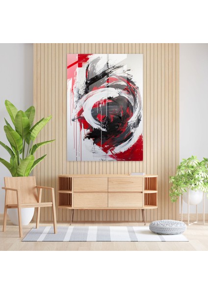 Aksiyon Resim Modern Sanat - Akışkan Şekiller ve Cesur Hareketler - Aksiyon Resim, Cam Duvar Sanatı, Aksiyon Resim, Modern Sanat, 50X70 fiyatları
