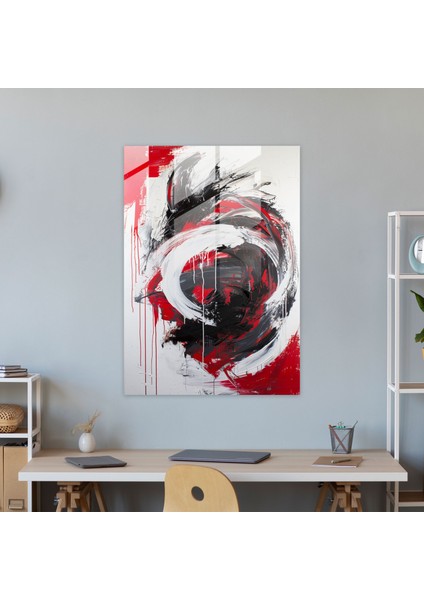 Aksiyon Resim Modern Sanat - Akışkan Şekiller ve Cesur Hareketler - Aksiyon Resim, Cam Duvar Sanatı, Aksiyon Resim, Modern Sanat, 50X70 modelleri